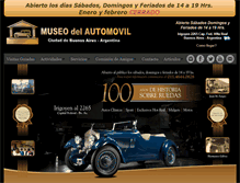 Tablet Screenshot of museodelautomovil.com